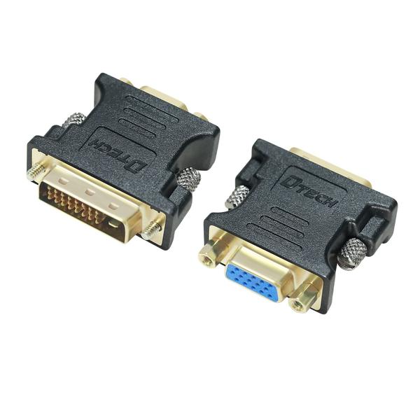 Imagem de Adaptador DVI para VGA DTECH DVI-D macho para VGA fêmea 1080P