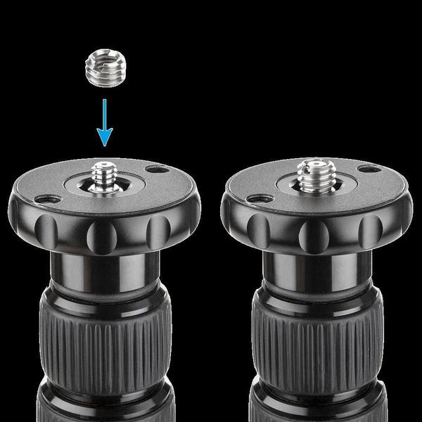 Imagem de Adaptador E Bucha Redutora 1/4' 3/8' Tripés, Monopés E