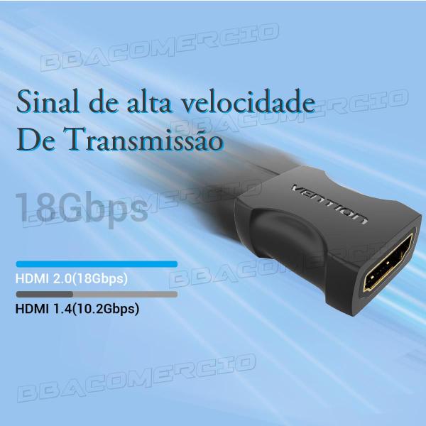 Imagem de Adaptador Emenda Extensor Hdmi F X Hdmi F Vention 4k 60hz