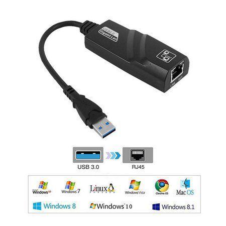 Imagem de Adaptador Ethernet Gigabit Lan Rede Usb 3.0 Note