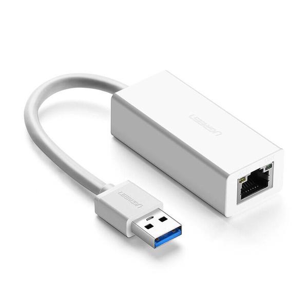 Imagem de Adaptador  Ethernet Rj45 Ugreen para Usb 3.0 Branco 20255