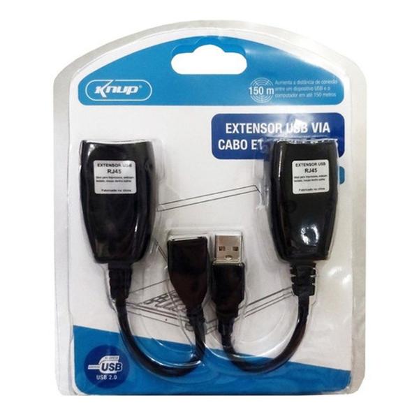 Adaptador / extensor usb via ethernet rj45 - knup - hb-t88 Imagem de Adaptador / extensor usb via ethernet rj45 - knup - hb-t88