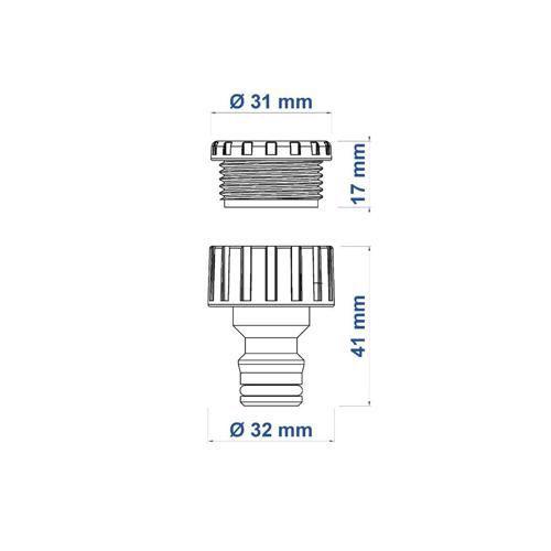 Imagem de Adaptador Fêmea com Rosca 3/4" e Redução de 1/2" - Tramontina 78502750