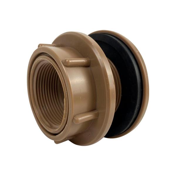 Imagem de Adaptador Flange 20mm PVC LR Marrom com Vedação