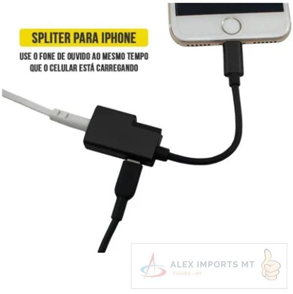 Imagem de Adaptador Fone P2 E Carregador iPhone Lightning (2x1) Audio