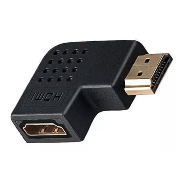 Imagem de Adaptador HDMI 90º Graus Em L Macho X Fêmea TV