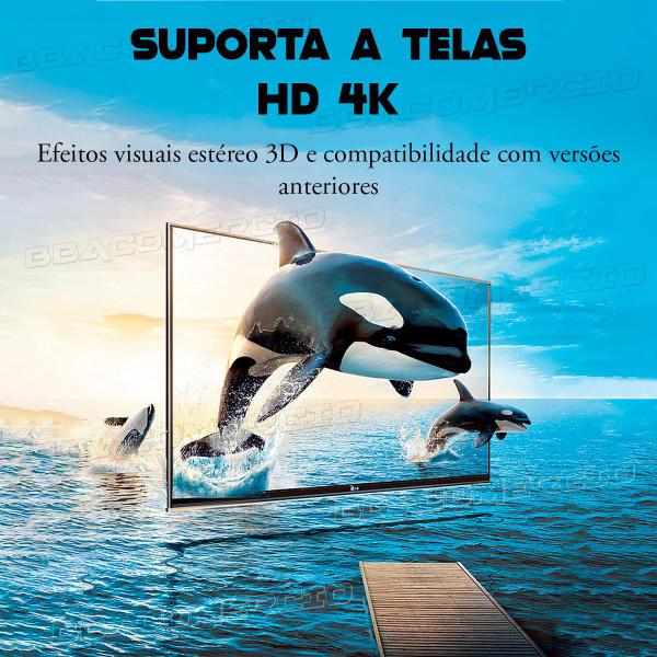 Imagem de Adaptador Hdmi - 90º Graus L Macho X Fêmea 2.0 P/ Tv Painel