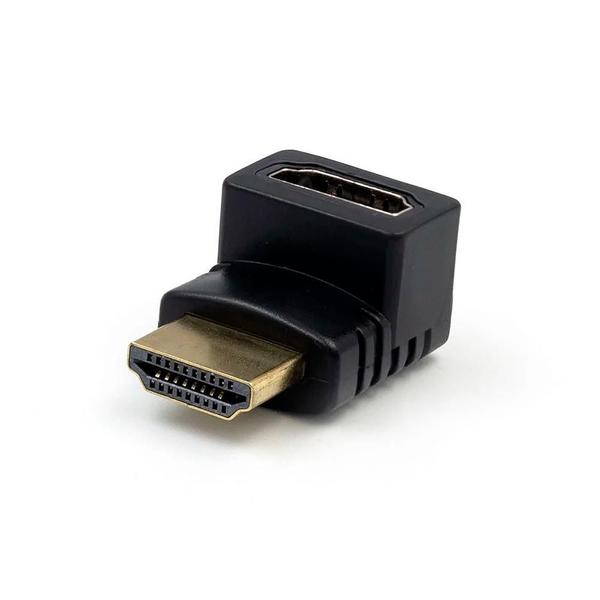 Imagem de Adaptador Hdmi Fêmea Para Hdmi Macho 90 Graus Em L , Fixo