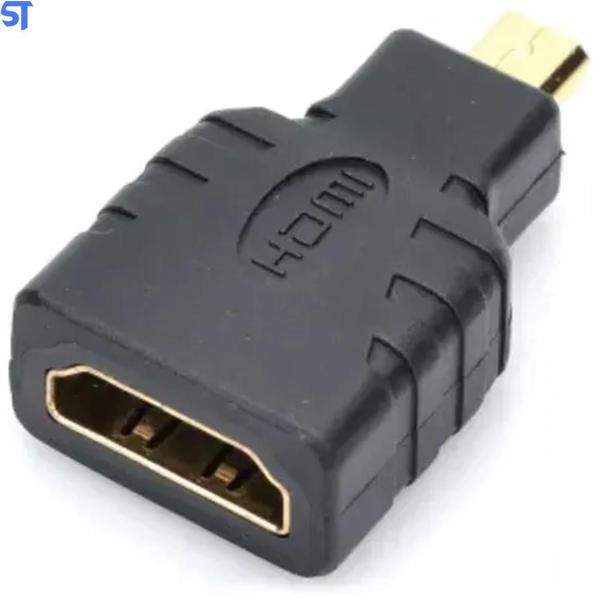 Imagem de Adaptador Hdmi Femea Para Micro Hdmi Macho