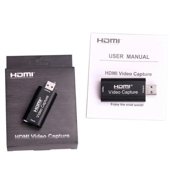 Imagem de Adaptador Hdmi Para Usb 2.0 Placa Captura Vídeo Áudio 4K 1080P