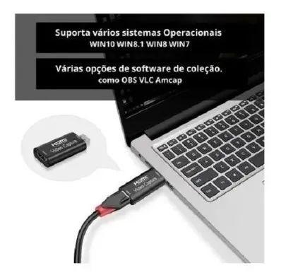 Imagem de Adaptador Hdmi Para Usb Com Captura de video