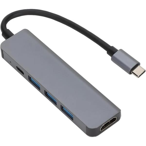 Imagem de Adaptador HUB 3 em 1 tipo C USB 3.0 HDMI