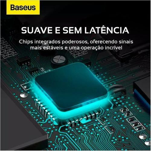 Imagem de Adaptador Hub Baseus Tipo-C + 4 Portas Usb Cabo De 1 Metro