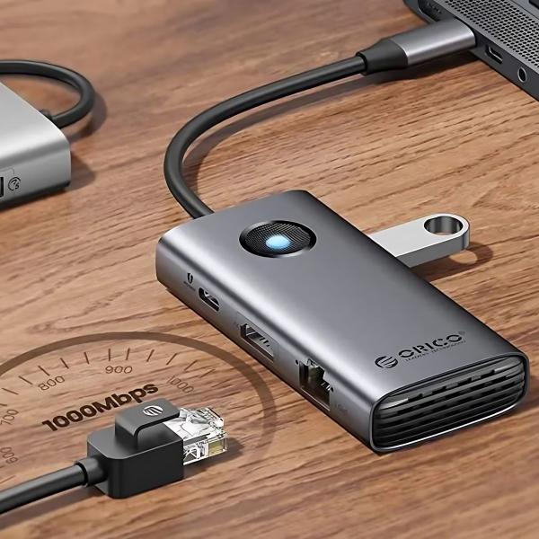 Imagem de Adaptador Hub P/ Macbook M1 M2 M3 Thunderbolt Usb-c Hdmi 4k 60HZ