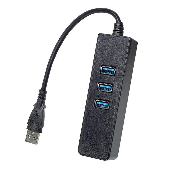 Imagem de Adaptador Hub USB 3.0 para USB e RJ-45 de Alta Velocidade