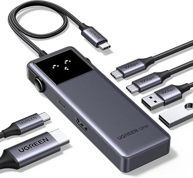 Imagem de Adaptador Hub Usb 3.2 10Gbps Hdmi 4K 60Hz 100W Pd Type C