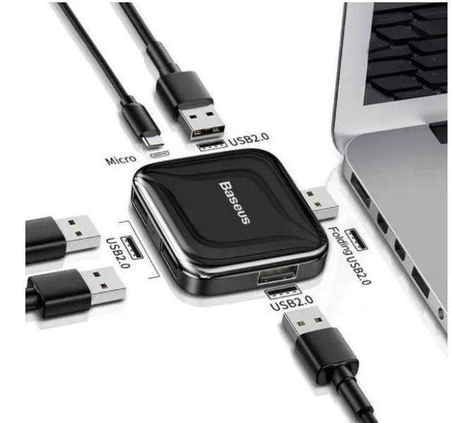 Imagem de Adaptador Hub Usb-a Para 4 Usb Baseus Portátil