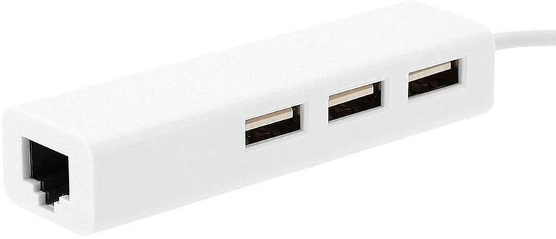 Adaptador Hub USB-C com Ethernet 100 mbps e 3 portas USB 2.0 - PONTO DO NERD Imagem de Adaptador Hub USB-C com Ethernet 100 mbps e 3 portas USB 2.0