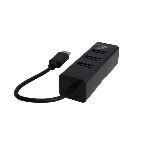 Imagem de Adaptador Hub Usb Extensor 4 Portas 3.0 Preto High Speed Hd