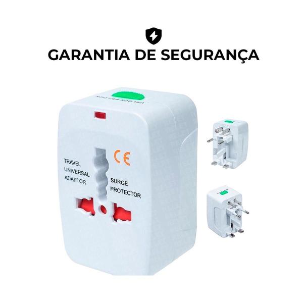 Imagem de Adaptador Internacional Padrão Mundial Uk Bivolt Br