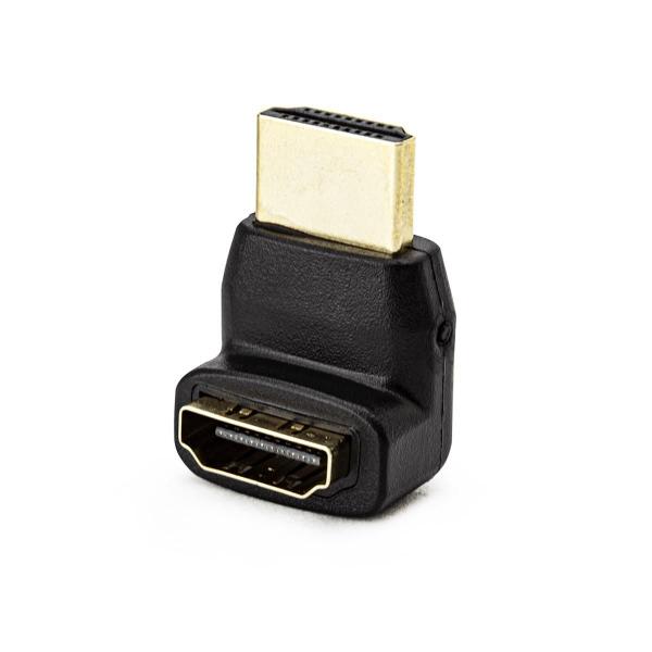 Imagem de Adaptador L - Hdmi Macho Para Fêmea - Kit Com 10