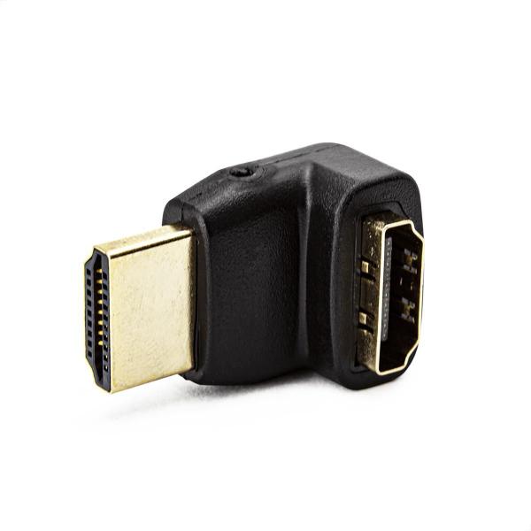 Imagem de Adaptador L - Hdmi Macho Para Fêmea - Kit Com 5