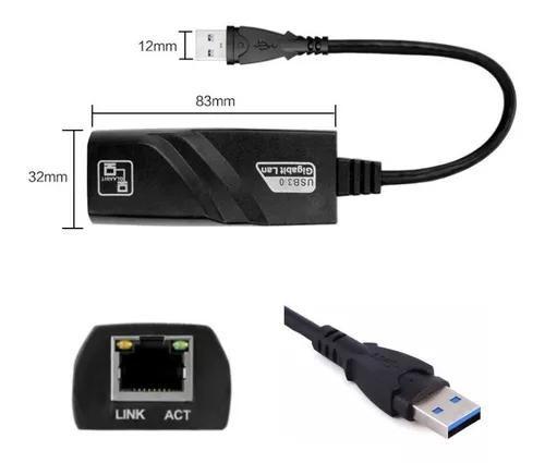 Imagem de Adaptador Lan Rede Gigabit Usb 3.0 Ethernet 100/1000mbps