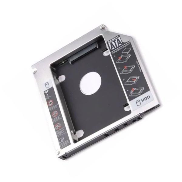 Imagem de Adaptador Leitor dvd Universal HD Sata Case Caddy Segundo Hd Ssd Sata Para Notebook 12.7 mm caddy12