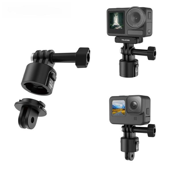 Adaptador Magnético de Liberação Rápida com Parafuso 1/4" para GoPro, Insta360 e DJI Osmo Action Imagem de Adaptador Magnético de Liberação Rápida com Parafuso 1/4" para GoPro, Insta360 e DJI Osmo Action