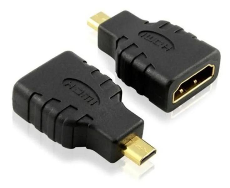 Imagem de Adaptador Micro Hdmi Macho Para Hdmi Femea