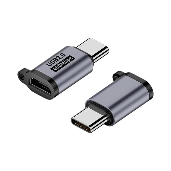 Imagem de Adaptador Micro USB para USB-C - Carregamento Rápido 480Mbps