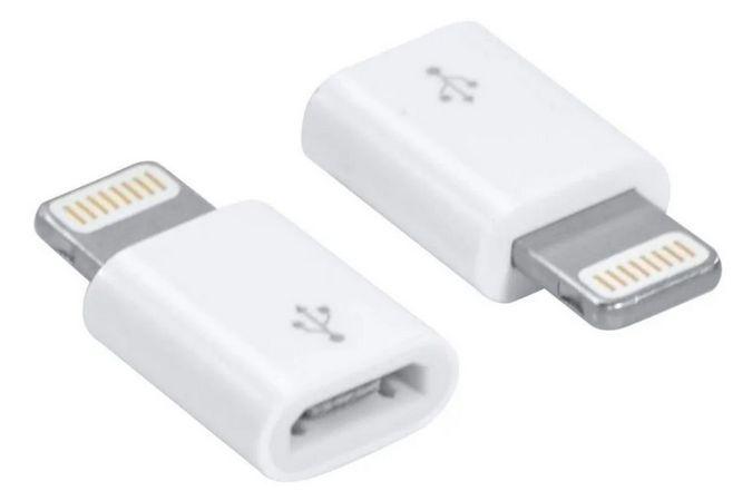 Adaptador Micro Usb V8 para iPhone Lighting - oem Imagem de Adaptador Micro Usb V8 para iPhone Lighting
