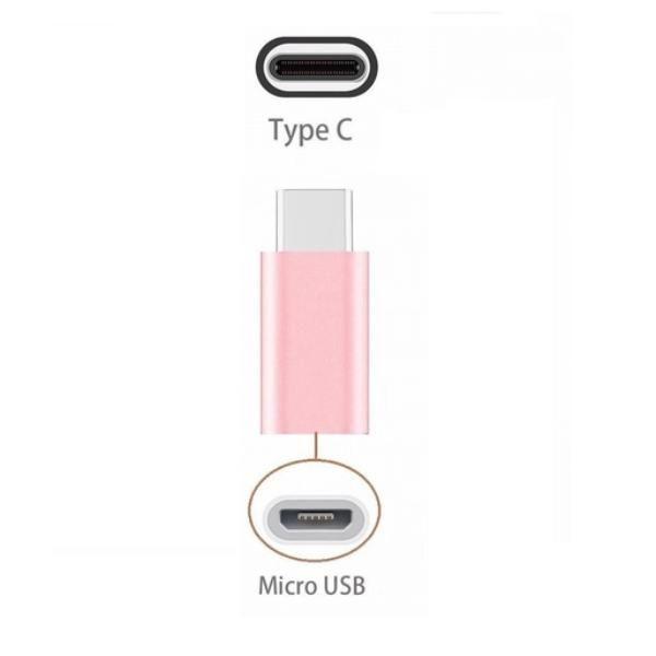 Imagem de Adaptador Micro USB V8 para USB Tipo C - Conectividade Simplificada