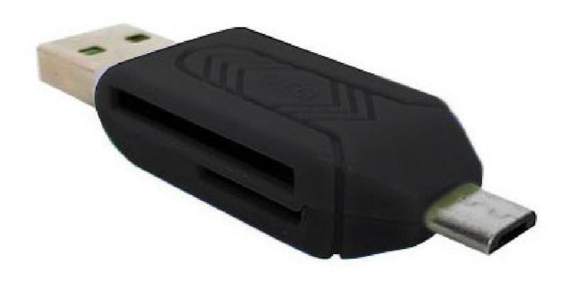 Imagem de Adaptador Micro Usb V8 Usb Cartão Sd Micro Sd Otg Le-5555