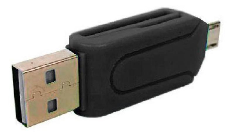 Imagem de Adaptador Micro Usb V8 Usb Cartão Sd Micro Sd Otg Le-5555