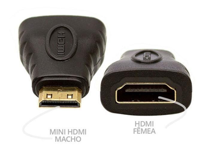 Imagem de Adaptador Mini Hdmi Para Hdmi 90/180 Graus