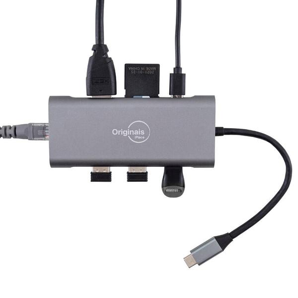 Imagem de Adaptador Multiportas 8 em 1, Originais iPlace