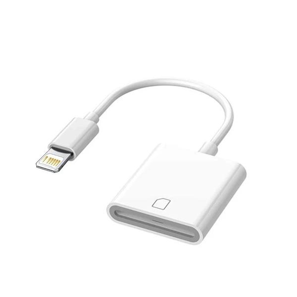 Imagem de Adaptador OTG 2 em 1 para Apple - Leitor de Cartão SD e TF de Alta Velocidade