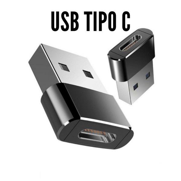 Imagem de Adaptador Otg Conector Plug Usb Tipo C 3.1 Fêmea X Usb 2.0 Macho