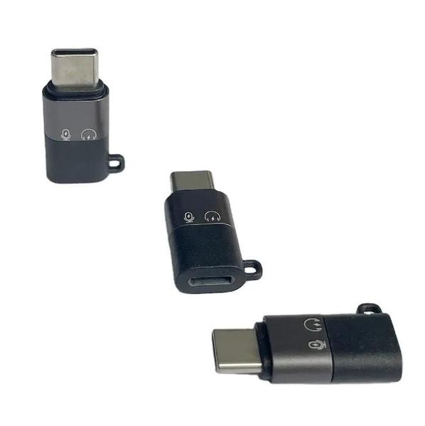 Imagem de Adaptador OTG Lightning femea para USB tipo C macho iphone ipad 3.0 Microfone Carregamento