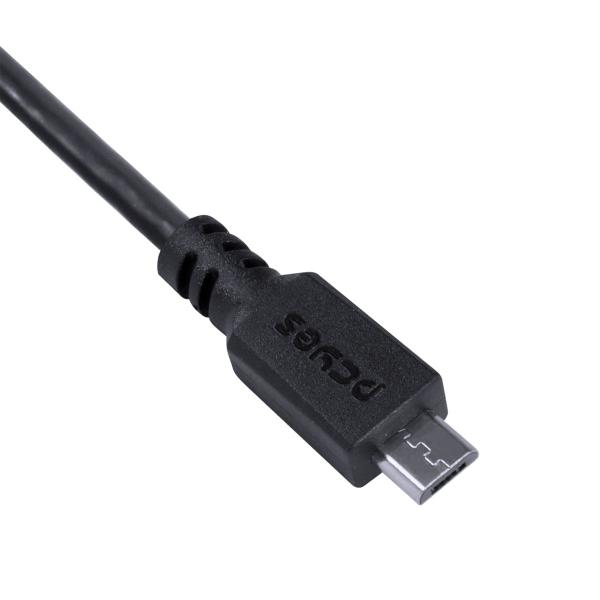 Adaptador OTG Micro USB para USB 2.0 15CM Preto Conexão com Celulares Smartphones Tablets - PAMUP-15 - PCYES Imagem de Adaptador OTG Micro USB para USB 2.0 15CM Preto Conexão com Celulares Smartphones Tablets - PAMUP-15