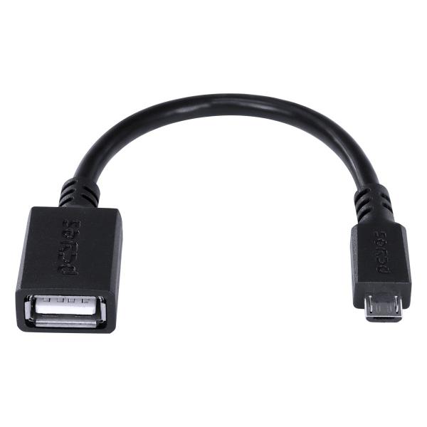 Adaptador OTG Micro USB para USB 2.0 15CM Preto Conexão com Celulares Smartphones Tablets - PAMUP-15 - PCYES Imagem de Adaptador OTG Micro USB para USB 2.0 15CM Preto Conexão com Celulares Smartphones Tablets - PAMUP-15
