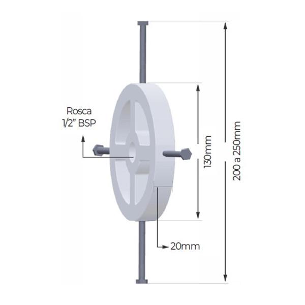 Imagem de Adaptador Para Led Com Parafuso Extra Grande  Brustec