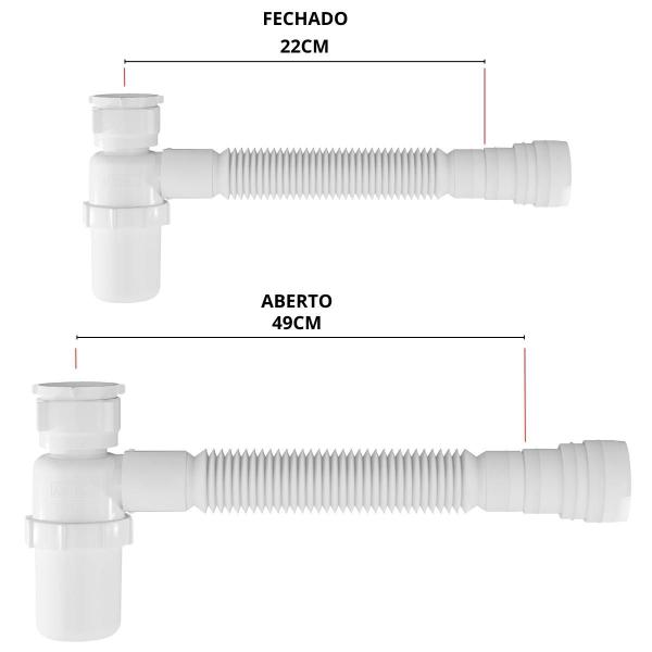 Imagem de Adaptador Para Máquina de Lavar Louça + Válvula Americana + Sifão Copo Universal + Abraçadeira 1" + Fita Veda Rosca