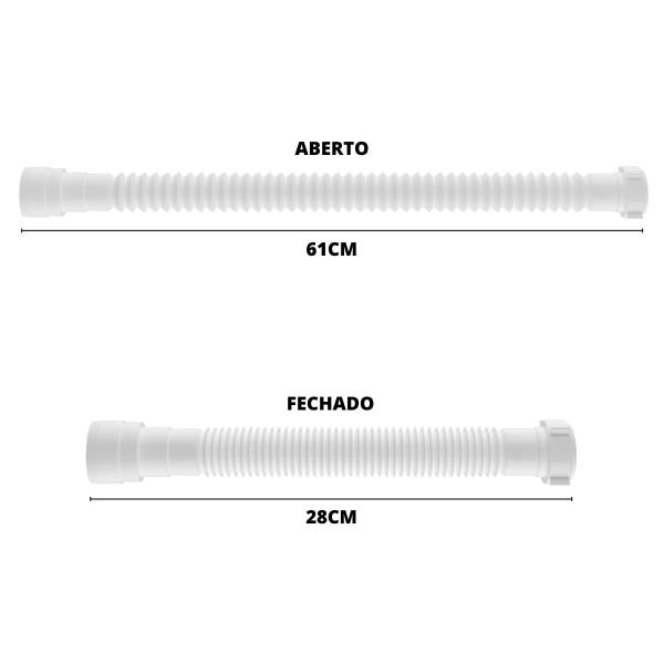 Imagem de Adaptador Para Máquina de Lavar Louça + Válvula Americana + Sifão Sanfonado Universal + Abraçadeira 1" + Fita Veda Rosca