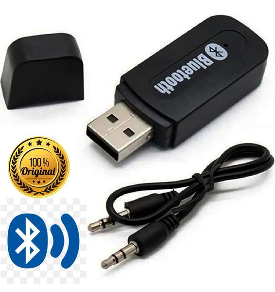 Imagem de Adaptador para Músicas Receptor Bluetooth Áudio Estéreo 2.1 Usb P2