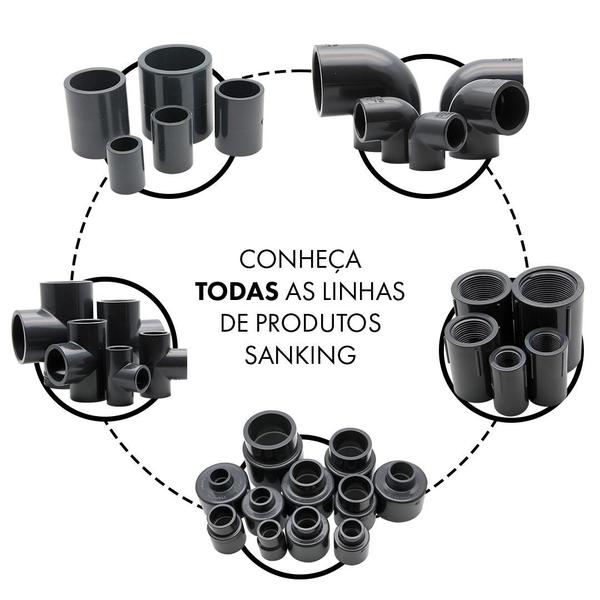 Imagem de Adaptador para rosca fêmea soldável 1-1/2" upvc cinza 50mm