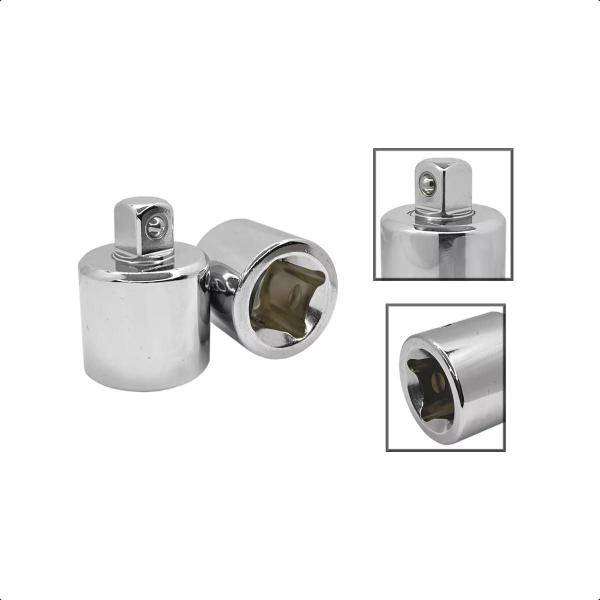 Adaptador Para Soquete Cromo Vanádio 3/4F X 1/2M - EDA Imagem de Adaptador Para Soquete Cromo Vanádio 3/4F X 1/2M