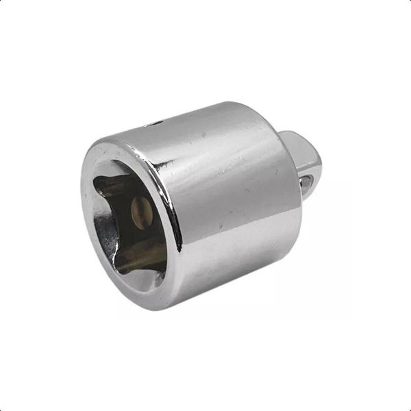 Adaptador Para Soquete Cromo Vanádio 3/4F X 1/2M - EDA Imagem de Adaptador Para Soquete Cromo Vanádio 3/4F X 1/2M