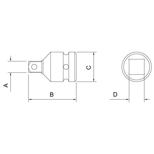 Imagem de Adaptador Para Soquete De Impacto Tramontina 44899102 3/4 F X 1/2 M